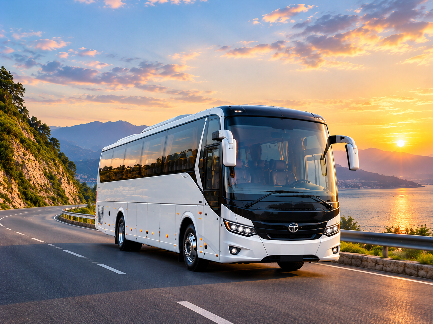 48 Seater AC and non AC luxury bus for employee transportation