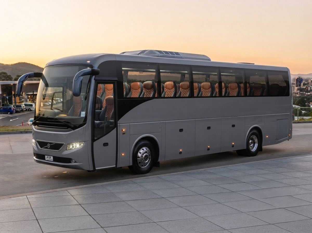 Comfortable interior of Vinayaka Travels 26 seater coach