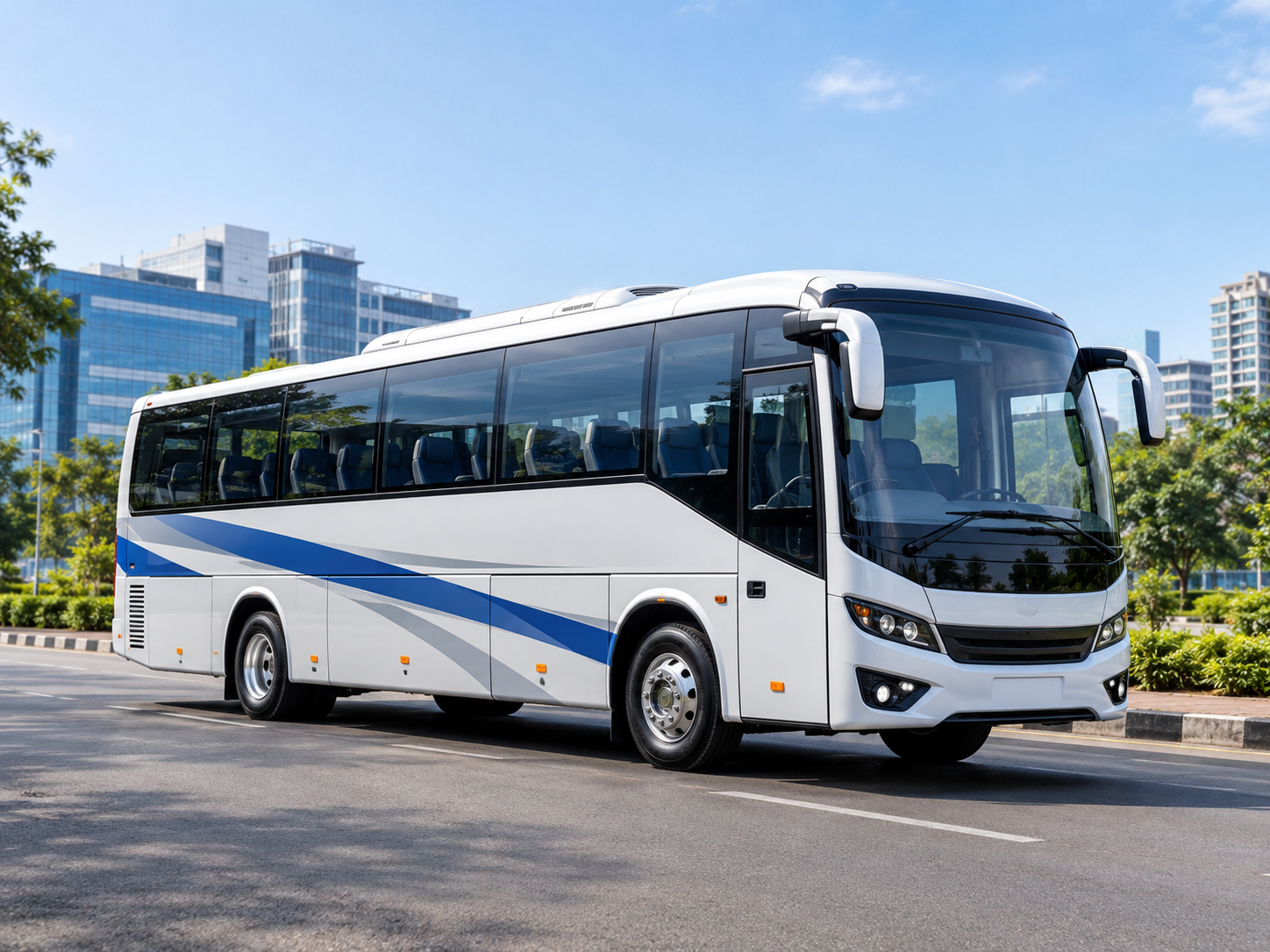 26 Seater AC and non AC coach for employee transportation